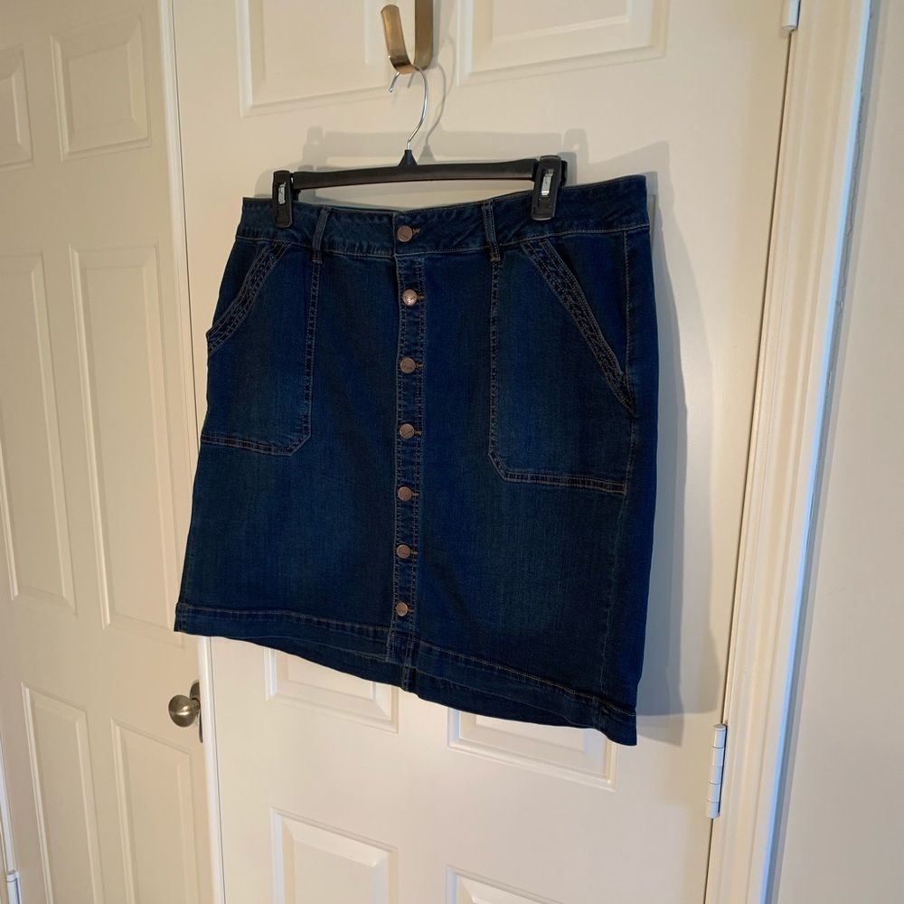 Jag Jeans denim button up skirt